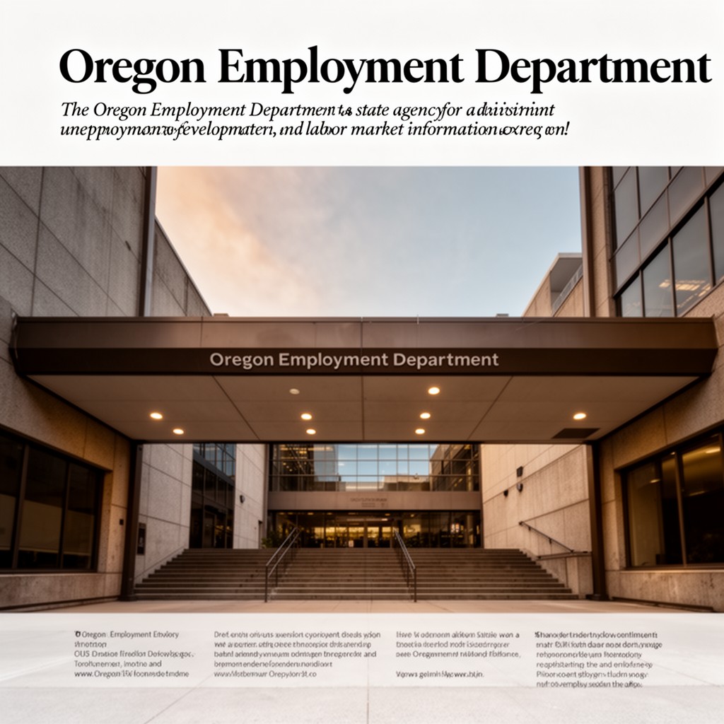 AI-generated illustration of Oregon Employment Department