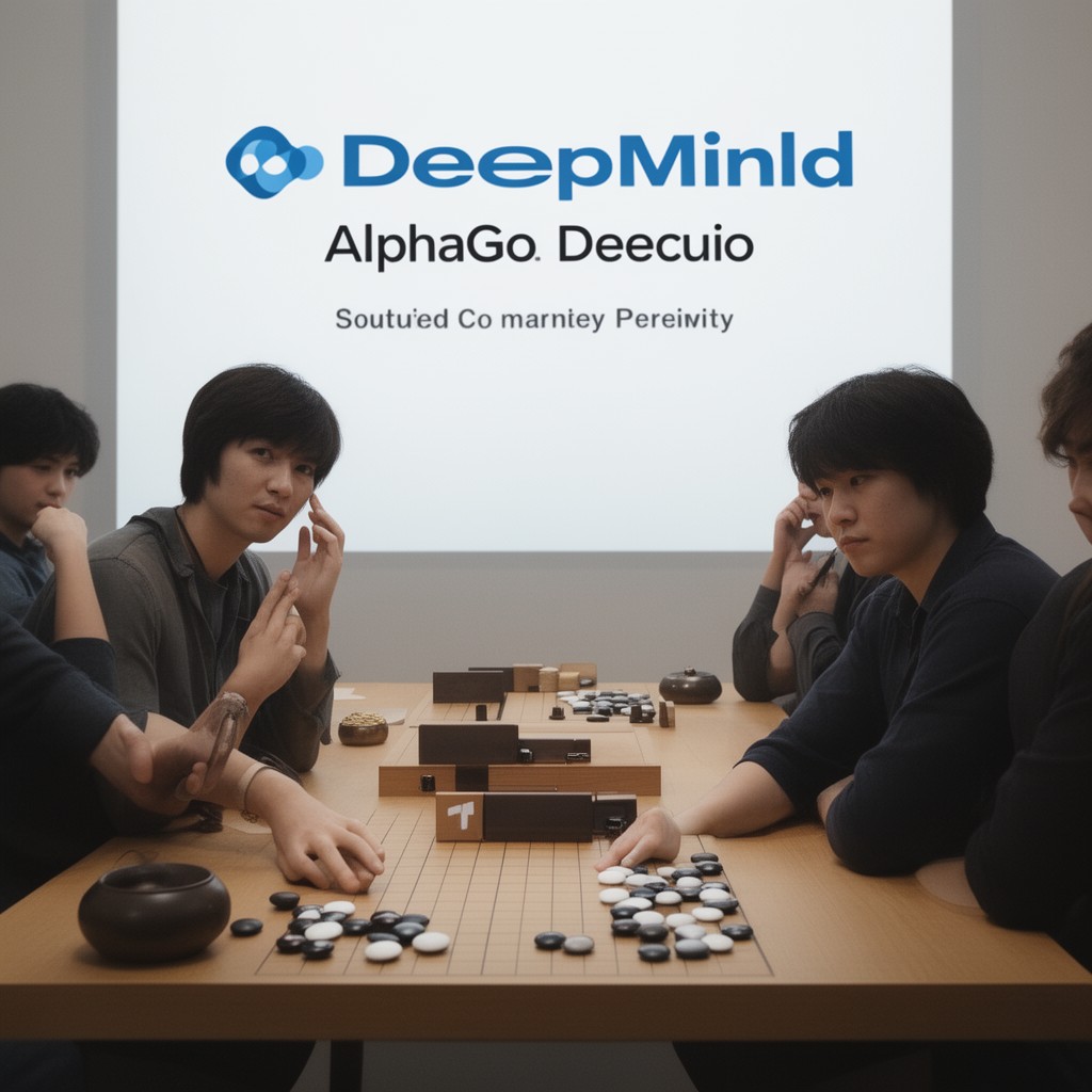 AI-generated illustration of AlphaGo