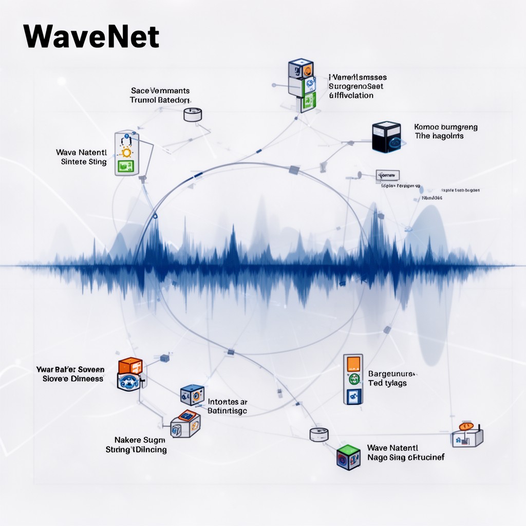 AI-generated illustration of WaveNet