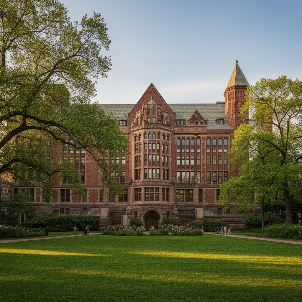 AI-generated illustration of Goldwin Smith Hall