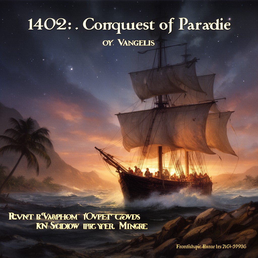 AI-generated illustration of 1492: Conquest of Paradise (film score)