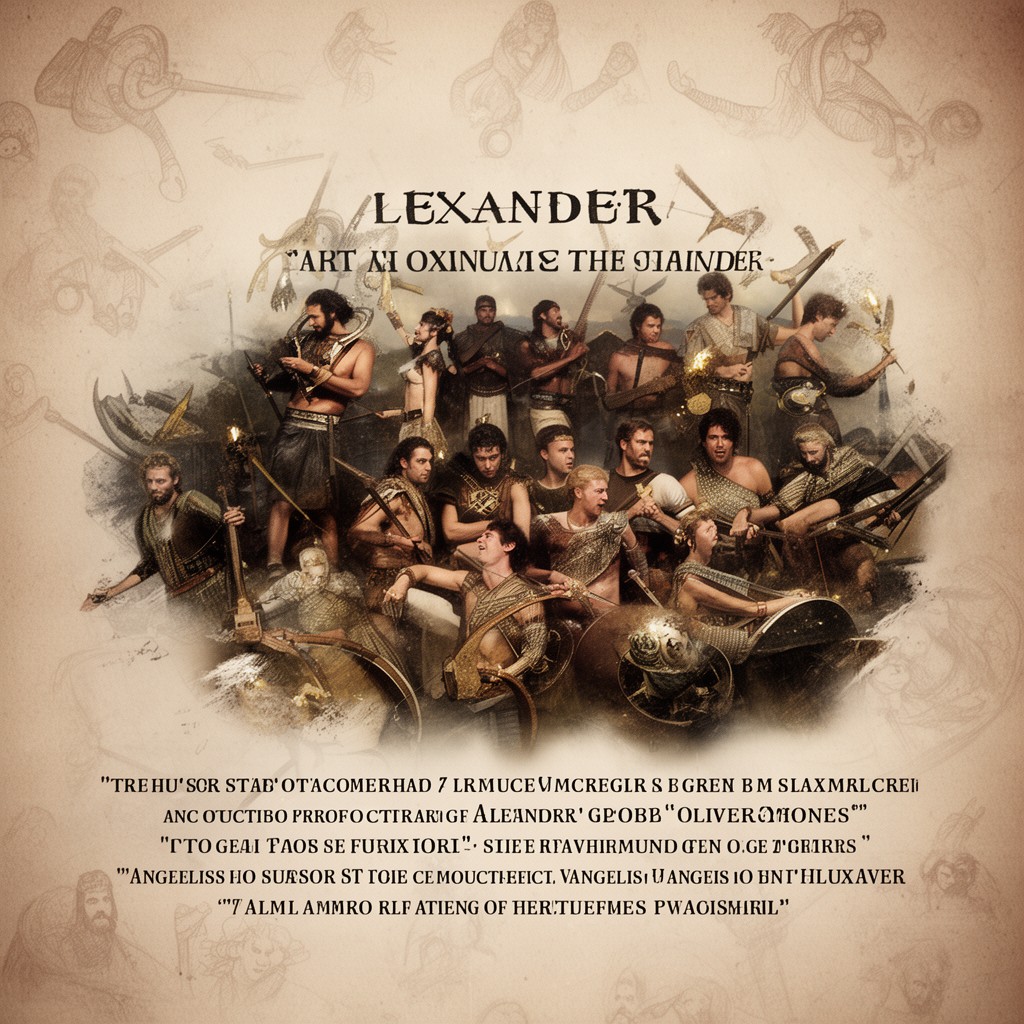 AI-generated illustration of Alexander (film score)