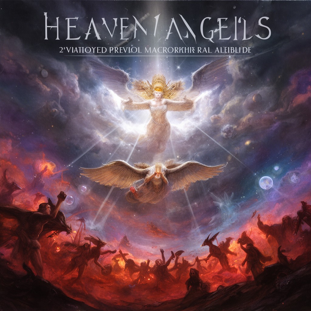 AI-generated illustration of Heaven and Hell (album)