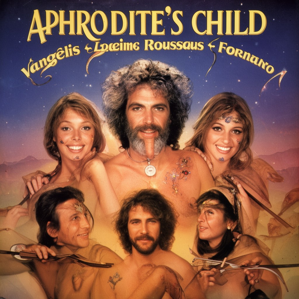 AI-generated illustration of Aphrodite's Child