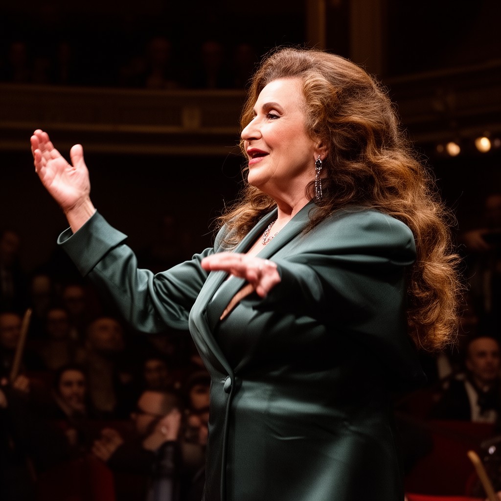 AI-generated illustration of Montserrat Caballé