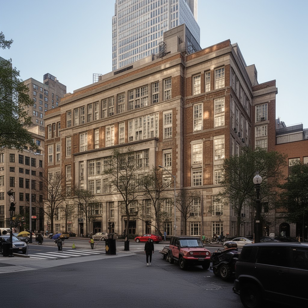 AI-generated illustration of Franklin School (New York City)