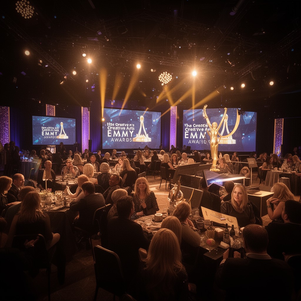 AI-generated illustration of Creative Arts Emmy Awards ceremony