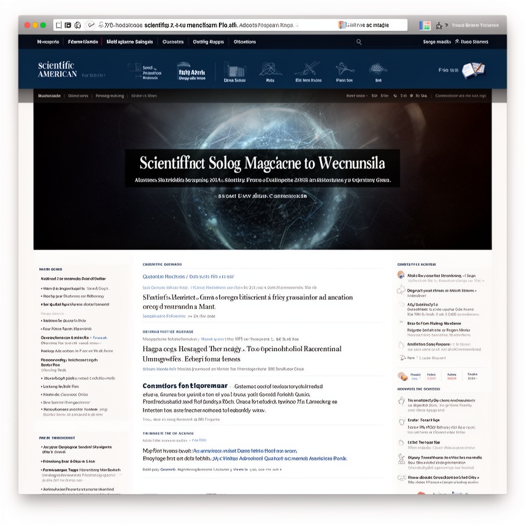 AI-generated illustration of Scientific American