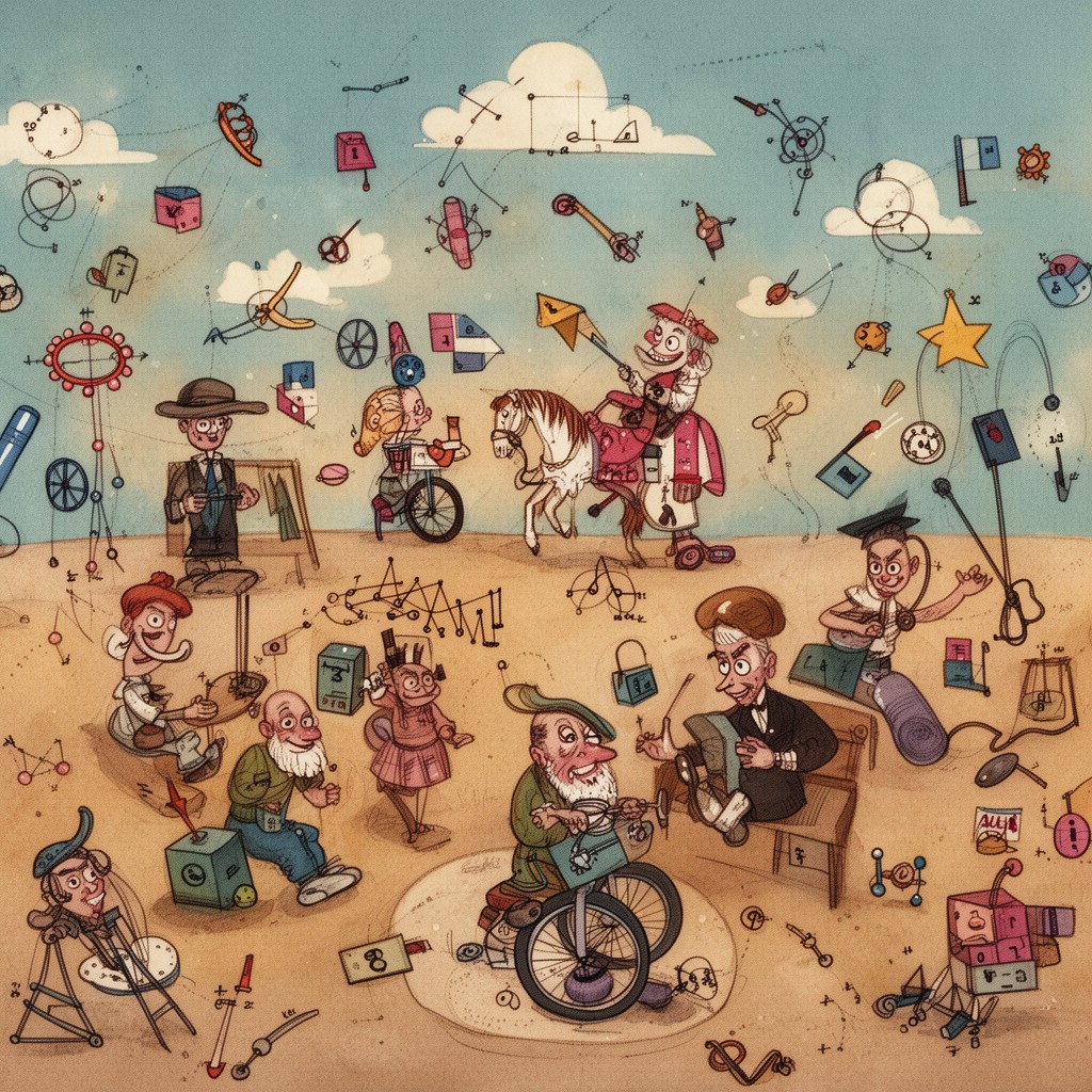 AI-generated illustration of Mathematical Carnival