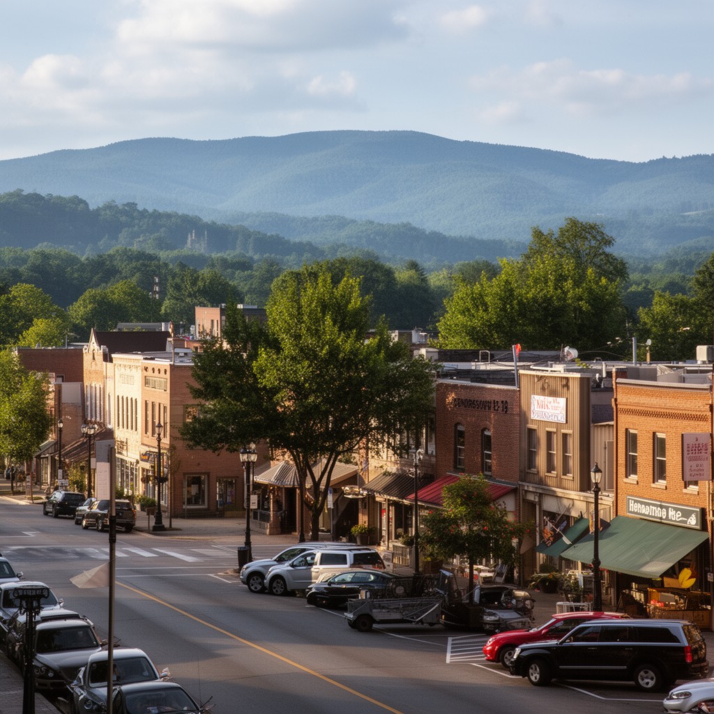AI-generated illustration of Hendersonville, North Carolina, United States
