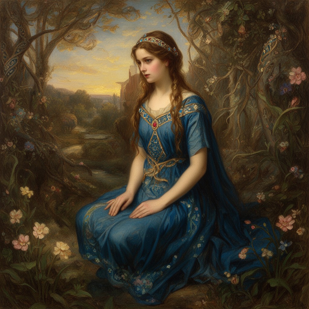 AI-generated illustration of Evelyn De Morgan