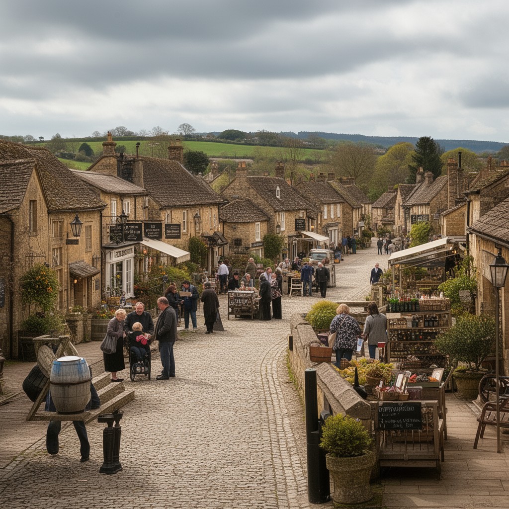 AI-generated illustration of Chipping Norton