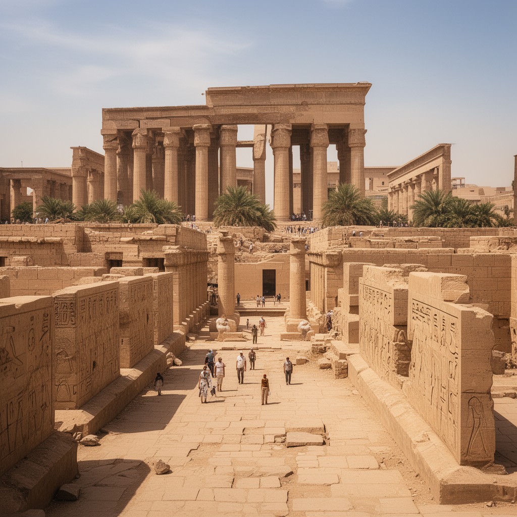 AI-generated illustration of Thebes