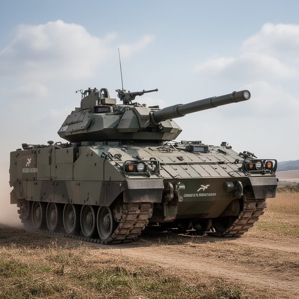 AI-generated illustration of Centauro tank destroyer