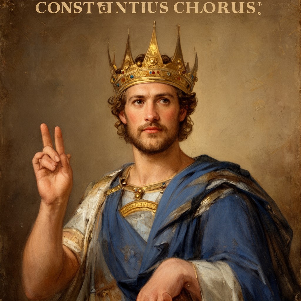 AI-generated illustration of Constantius Chlorus