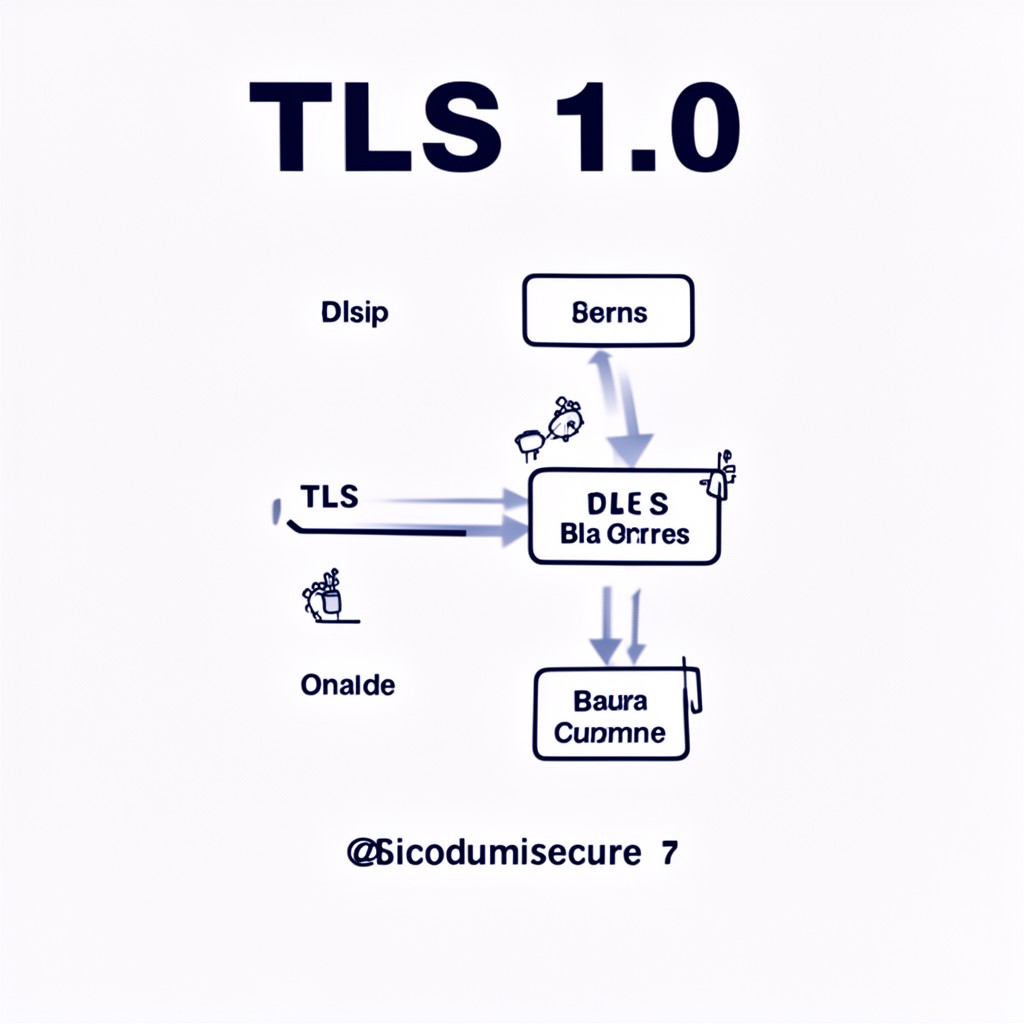 AI-generated illustration of TLS 1.0