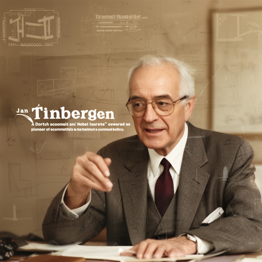 AI-generated illustration of Jan Tinbergen