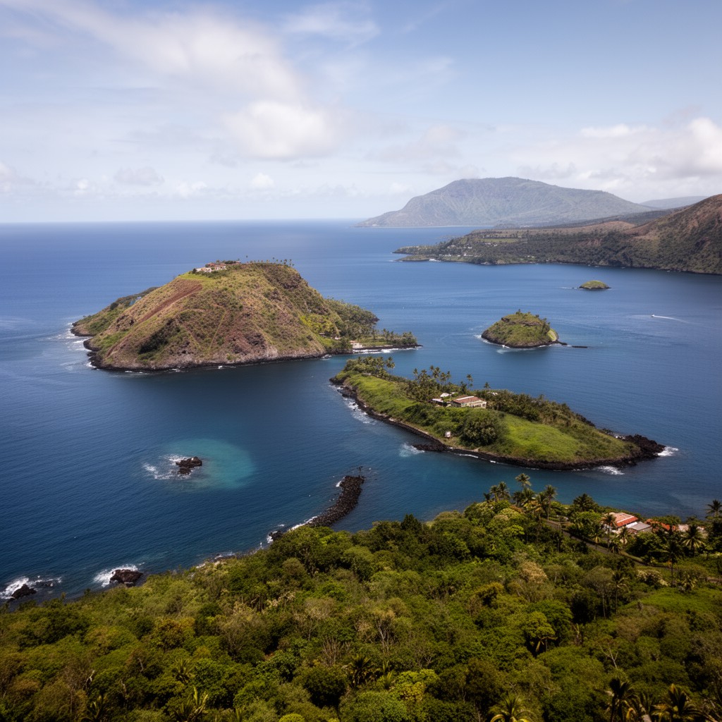 AI-generated illustration of Hawaiian Islands