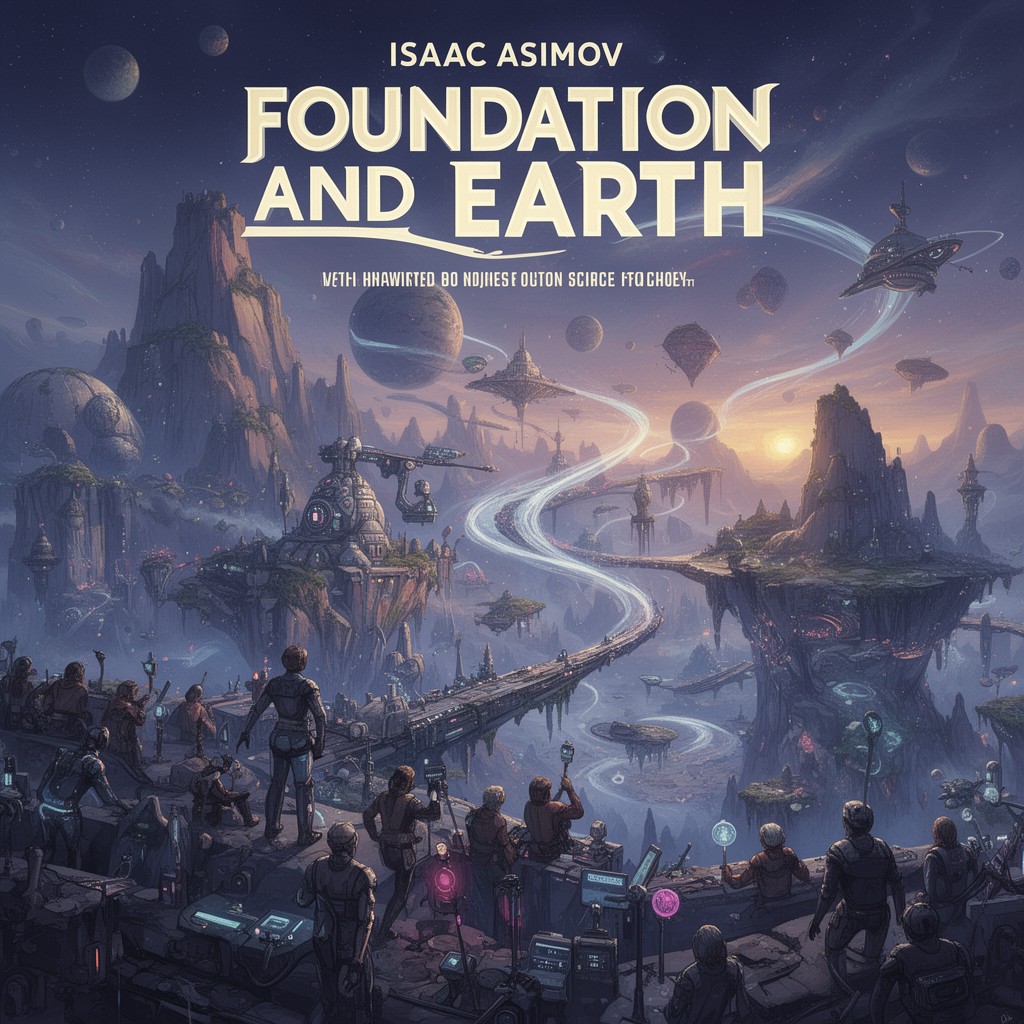 AI-generated illustration of Foundation and Earth