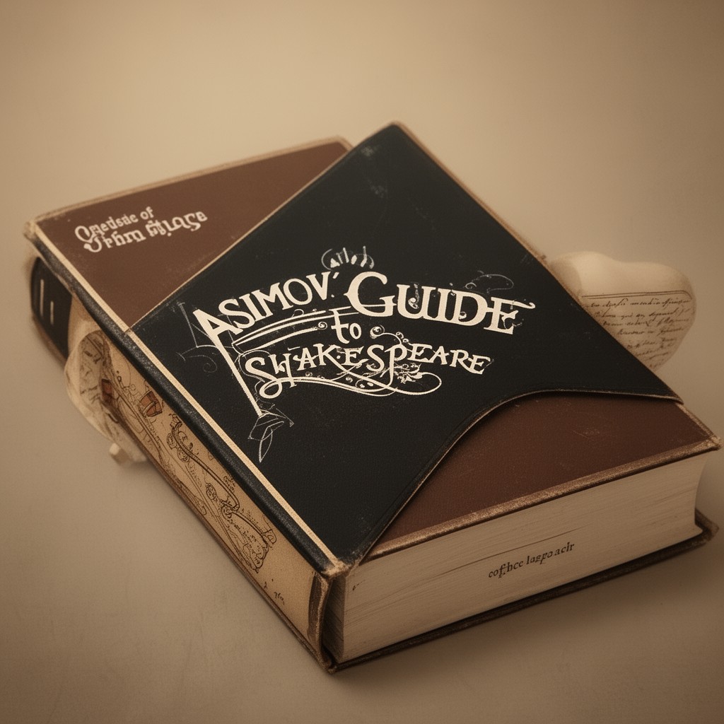AI-generated illustration of Asimov's Guide to Shakespeare