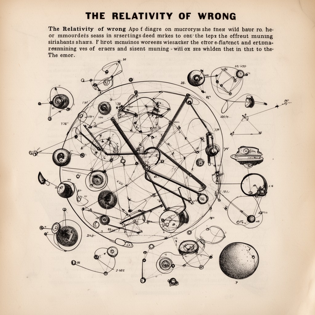 AI-generated illustration of The Relativity of Wrong