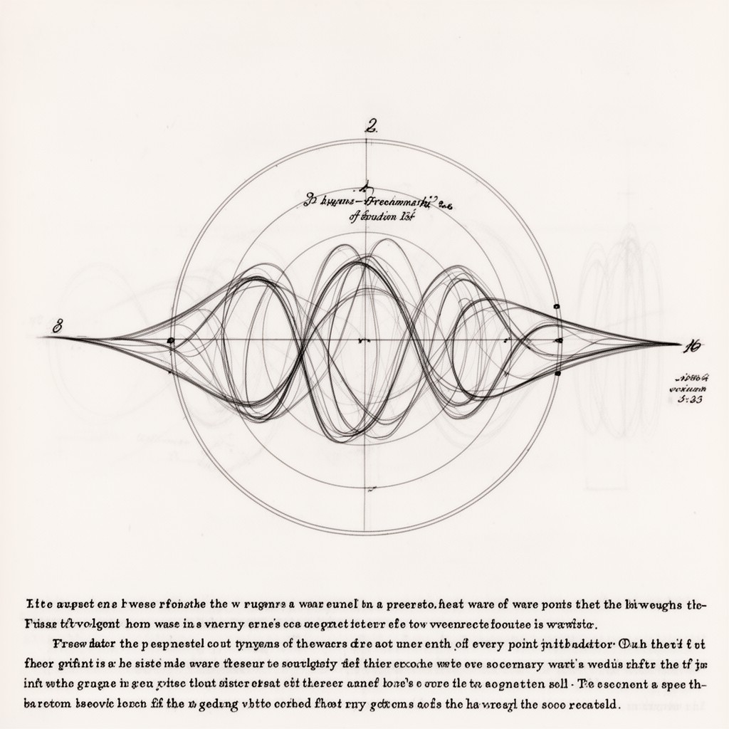 AI-generated illustration of Huygens–Fresnel principle