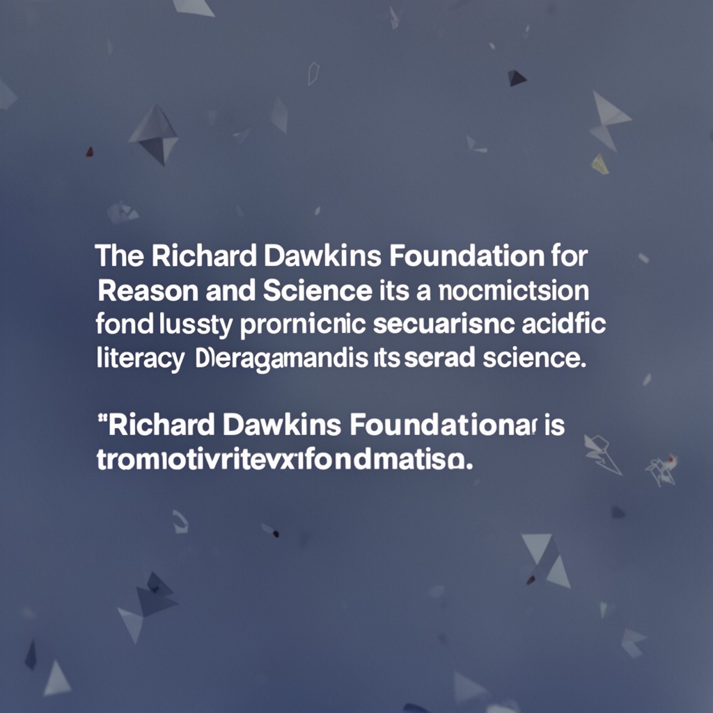AI-generated illustration of Richard Dawkins Foundation for Reason and Science