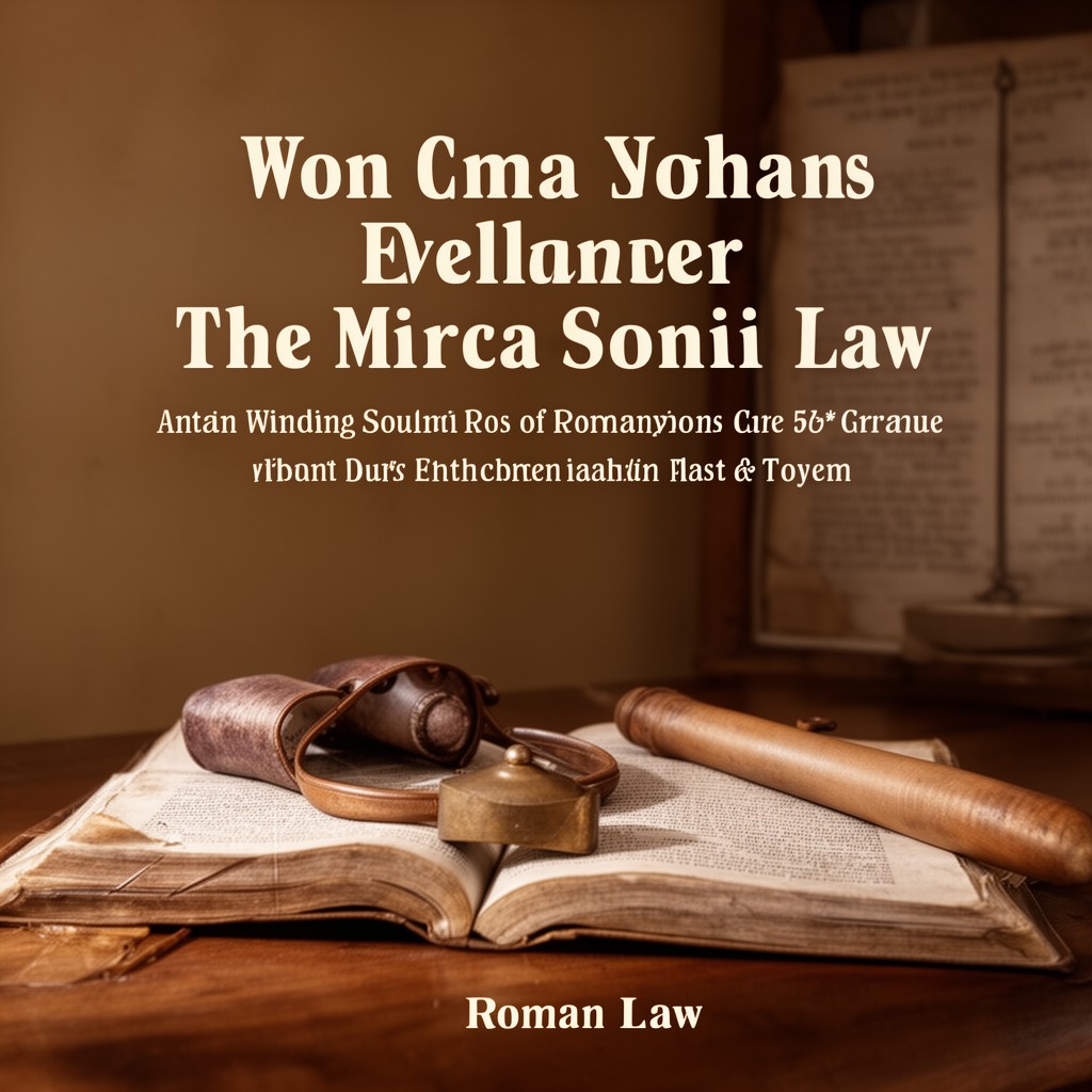 AI-generated illustration of Roman law