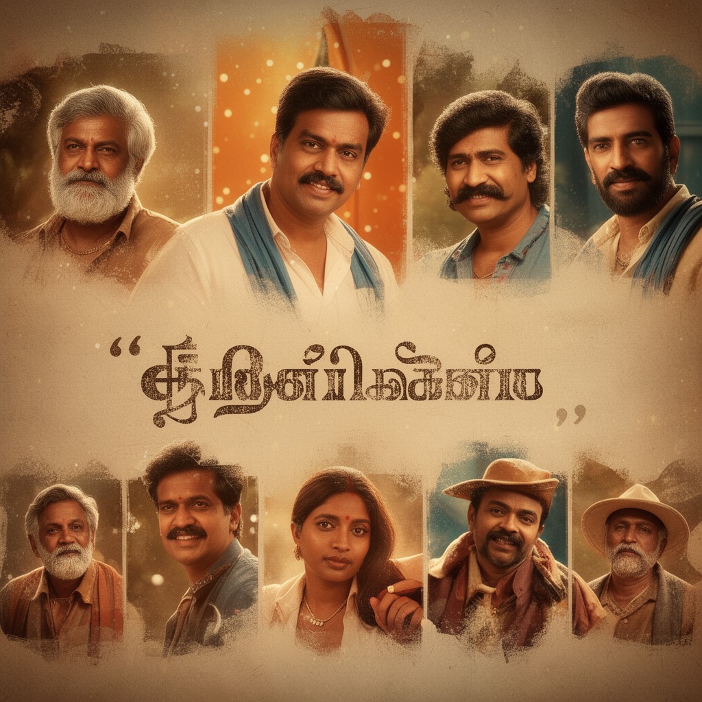 AI-generated illustration of Tamil cinema