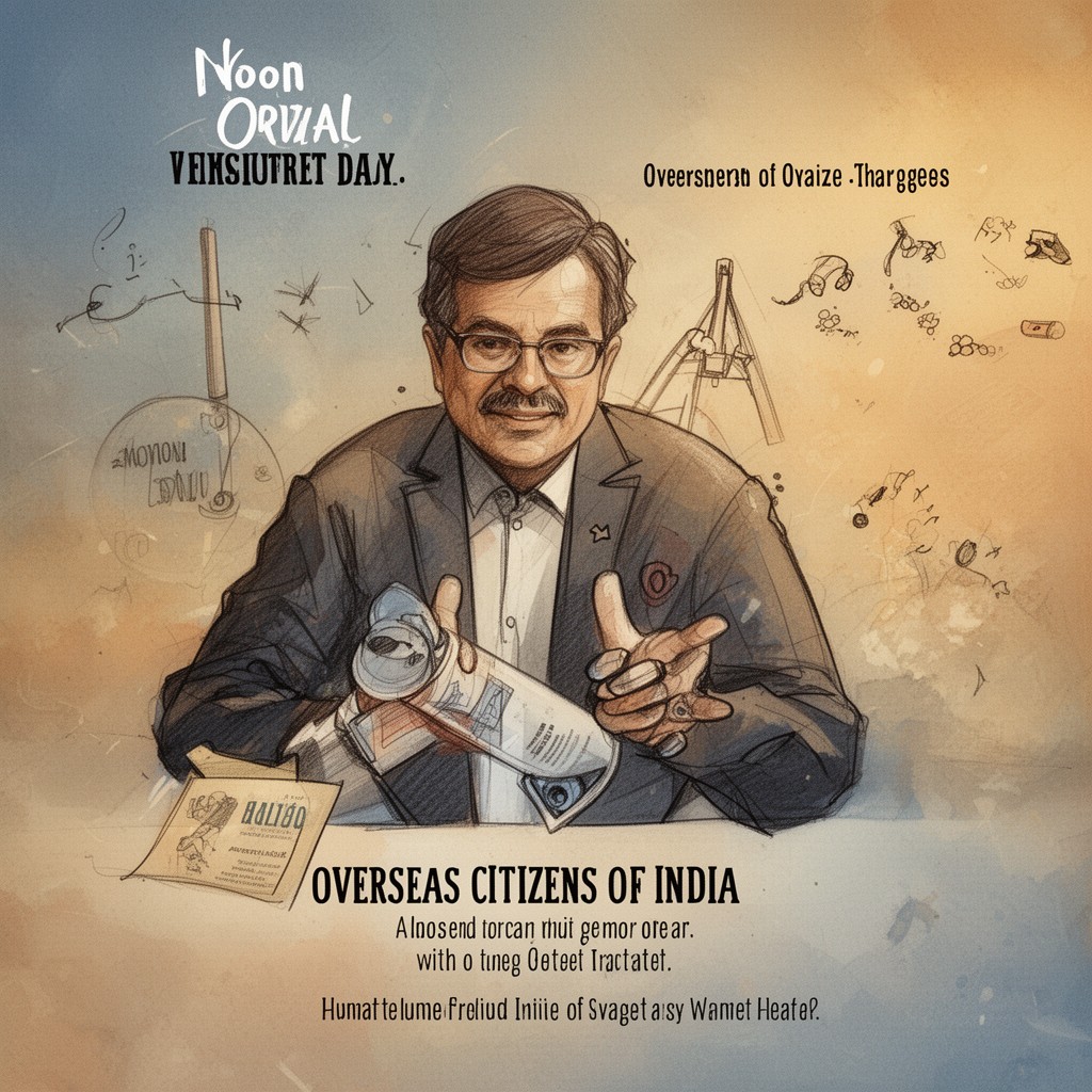 AI-generated illustration of Overseas Citizens of India