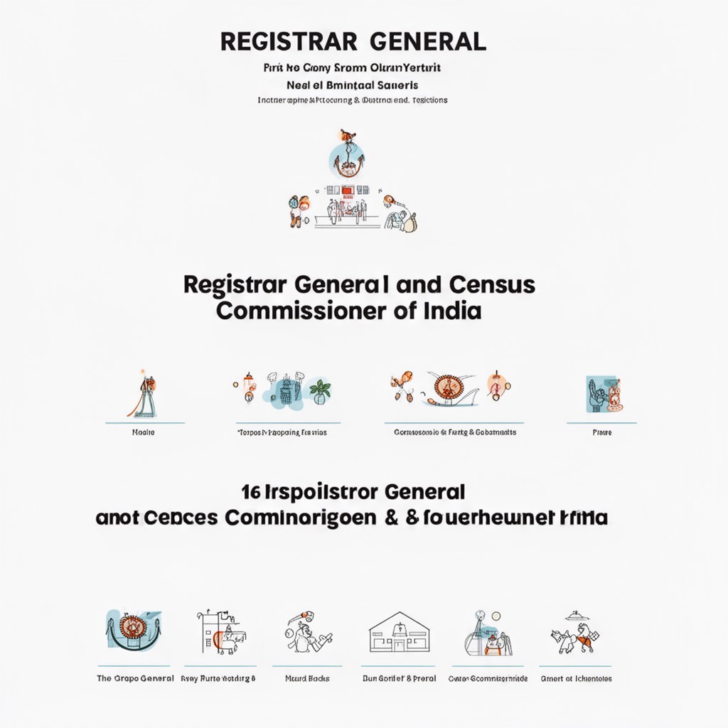 AI-generated illustration of Registrar General and Census Commissioner of India