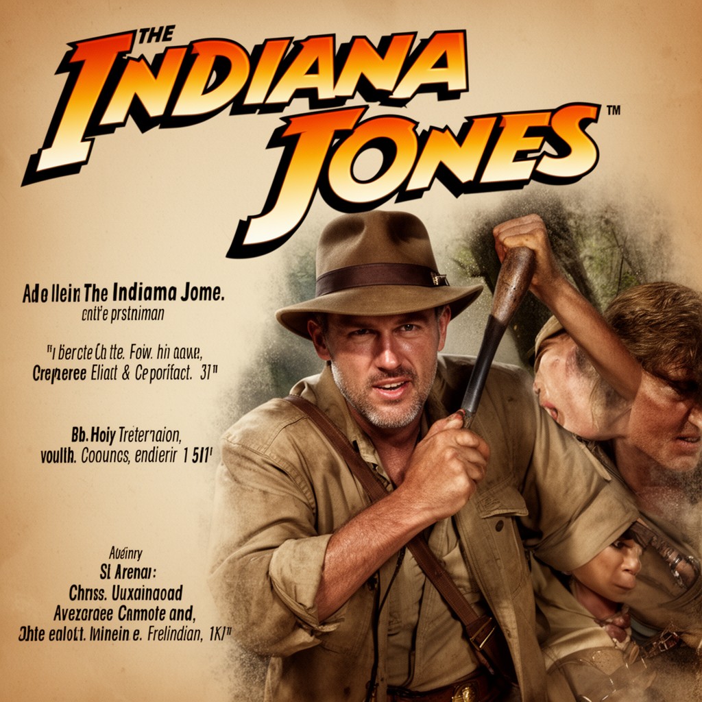 AI-generated illustration of Indiana Jones franchise