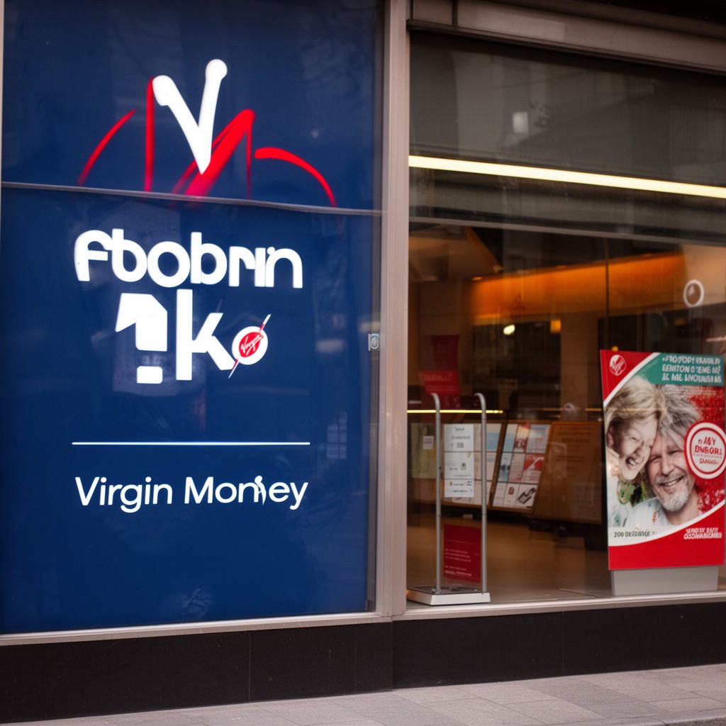 AI-generated illustration of Virgin Money