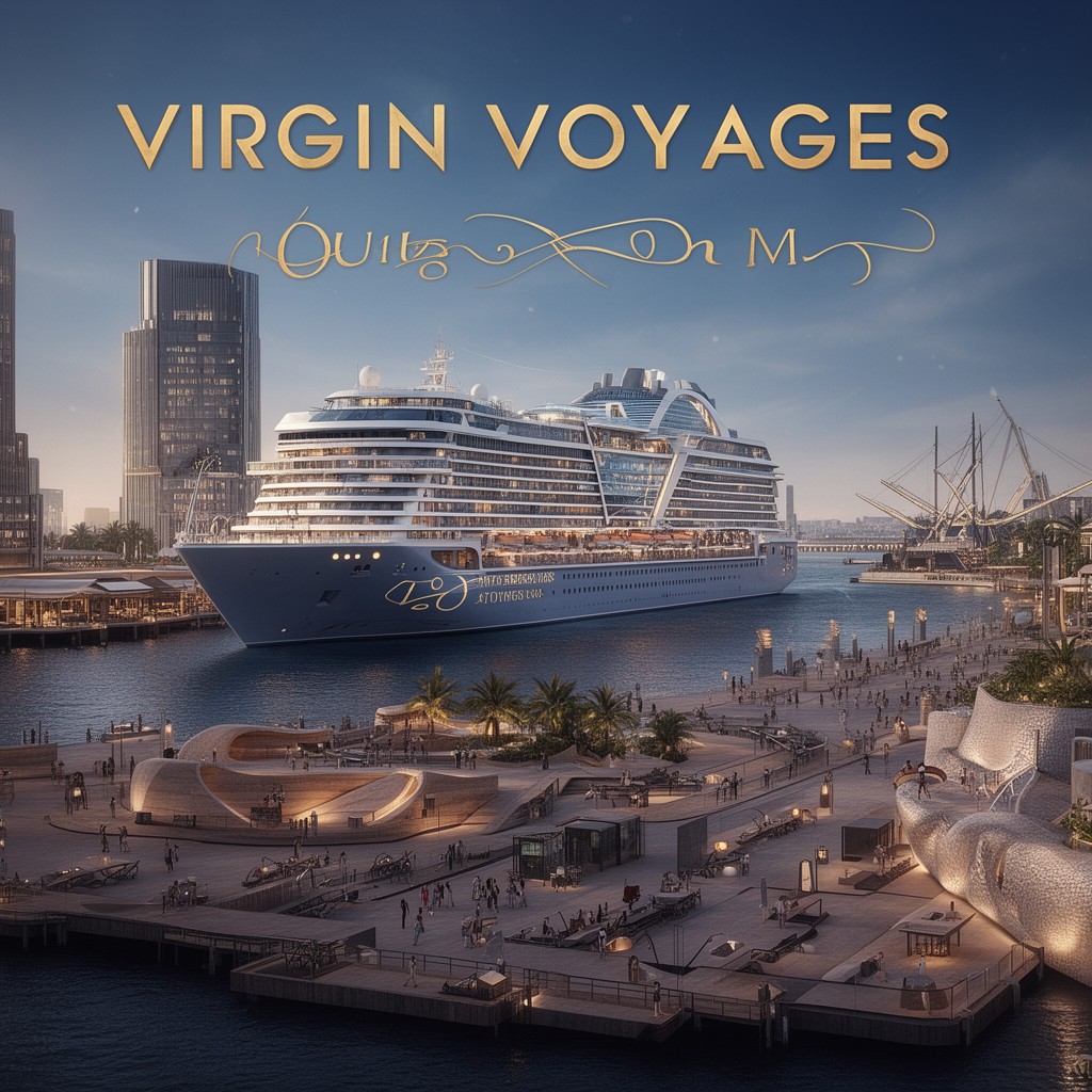 AI-generated illustration of Virgin Voyages