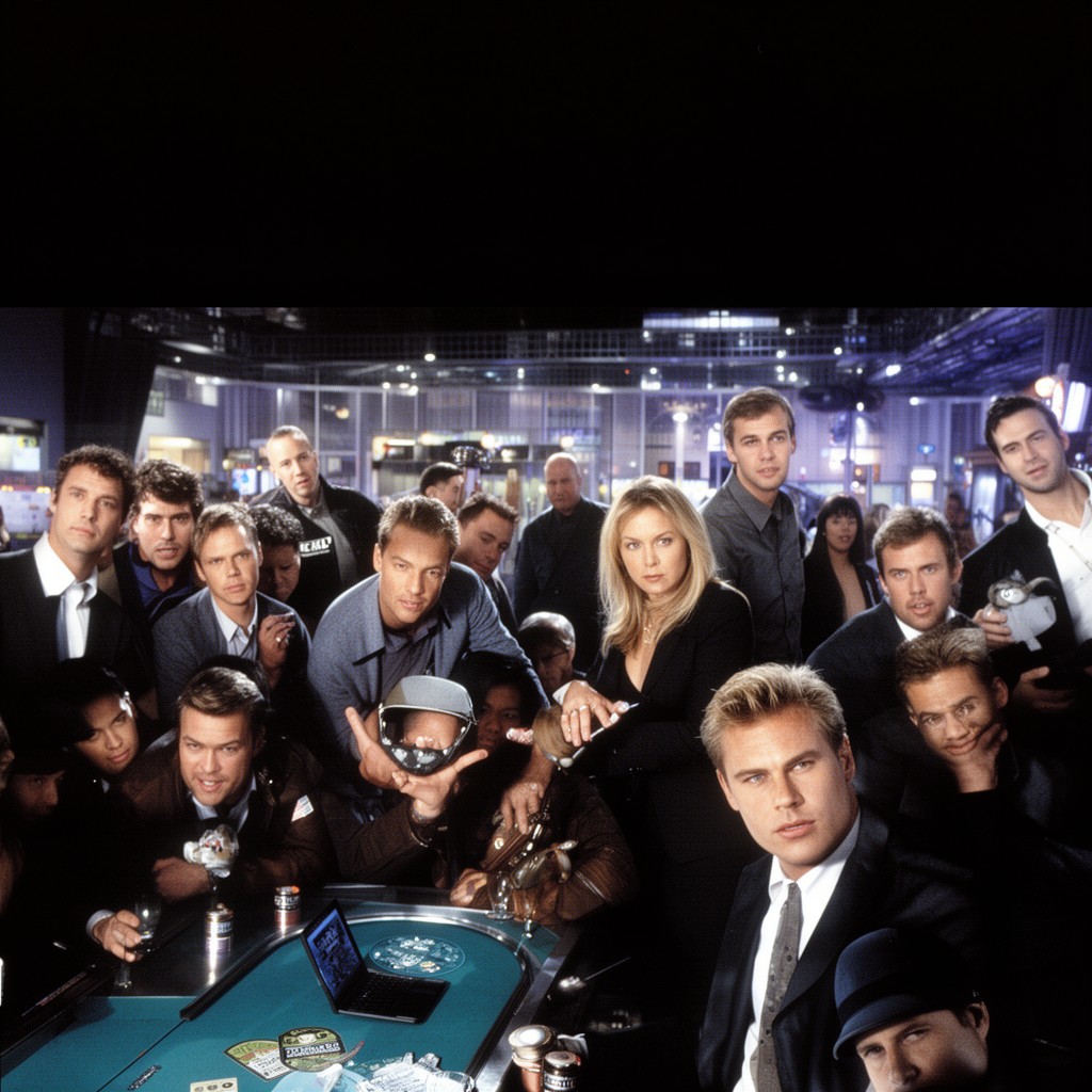 AI-generated illustration of Ocean's Eleven