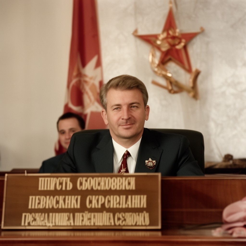 AI-generated illustration of First Deputy Chairman of the Presidium of the Supreme Soviet of the USSR