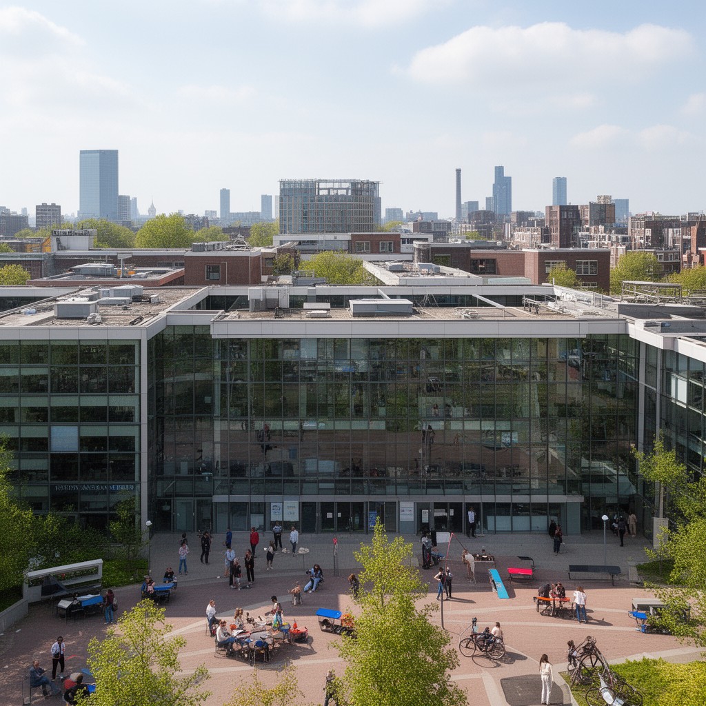 AI-generated illustration of Science Park campus