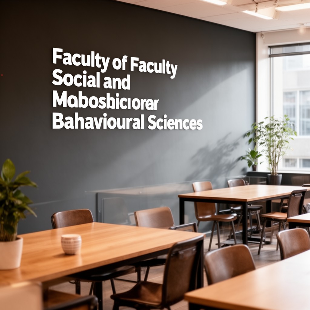 AI-generated illustration of Faculty of Social and Behavioural Sciences