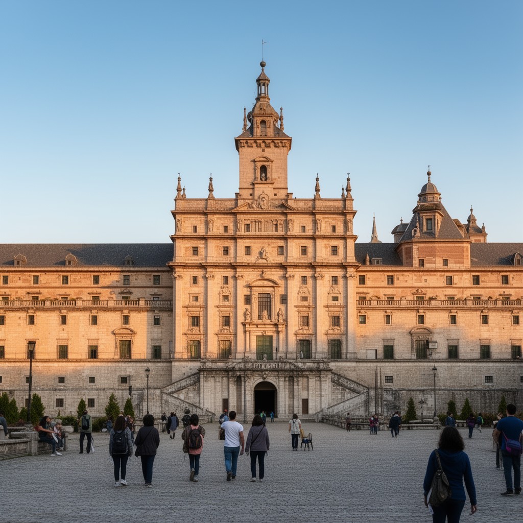 AI-generated illustration of El Escorial