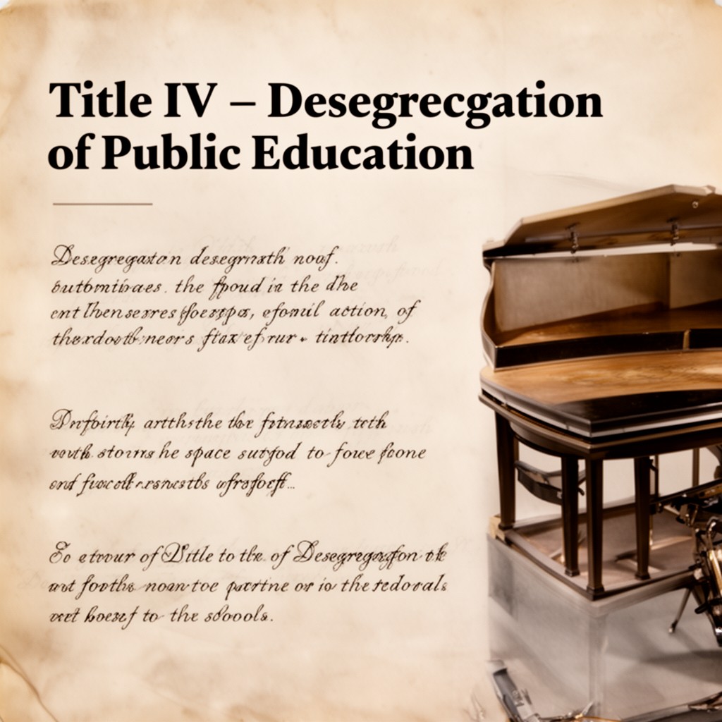 AI-generated illustration of Title IV – Desegregation of Public Education