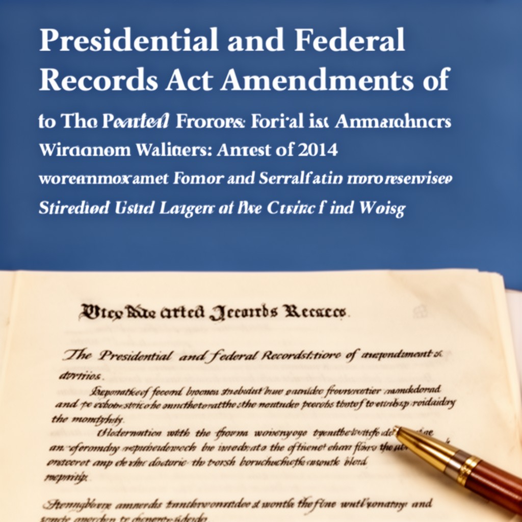 AI-generated illustration of Presidential and Federal Records Act Amendments of 2014