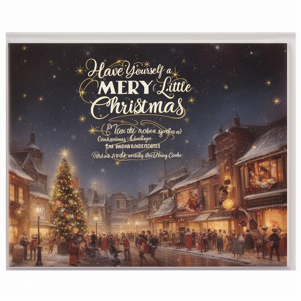 AI-generated illustration of Have Yourself a Merry Little Christmas