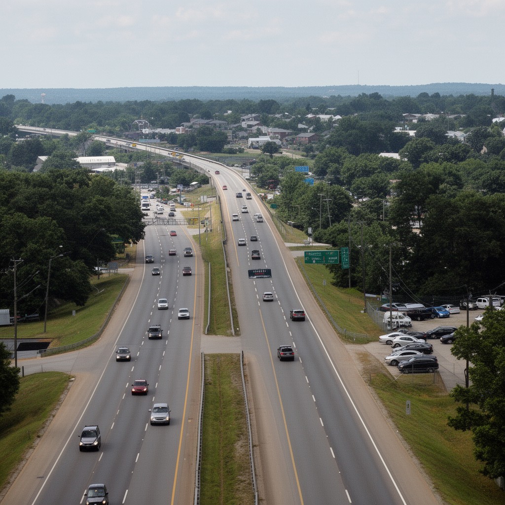 AI-generated illustration of Fairfax County Parkway