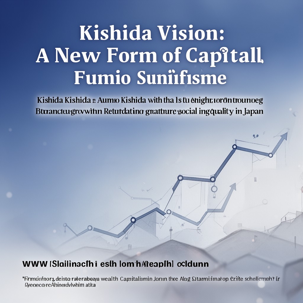 AI-generated illustration of Kishida Vision: A New Form of Capitalism