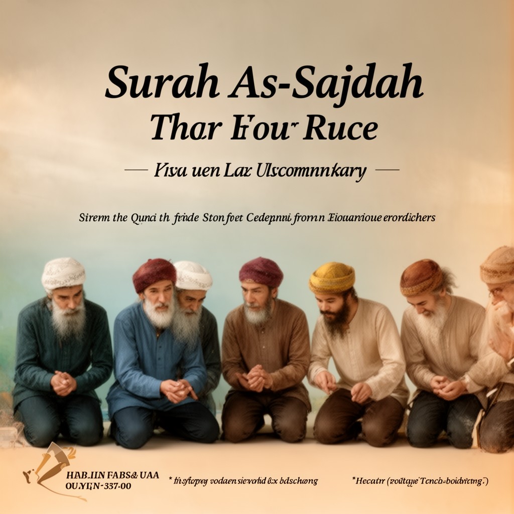 AI-generated illustration of Surah As-Sajdah