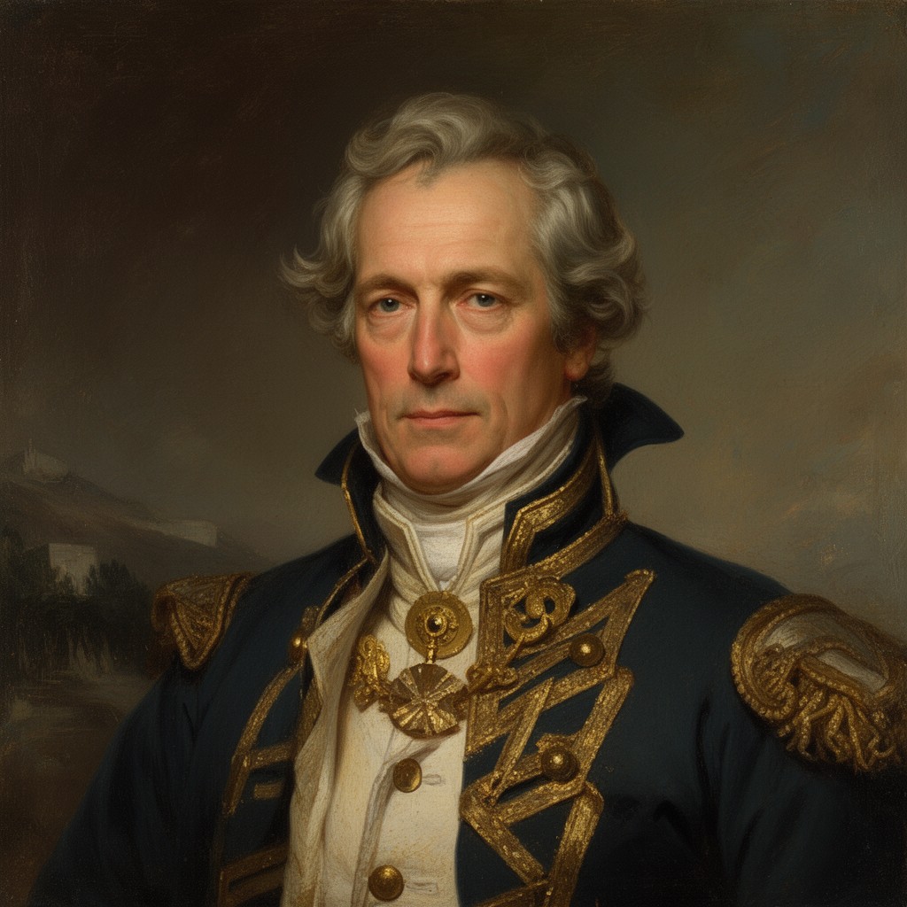AI-generated illustration of William Prescott