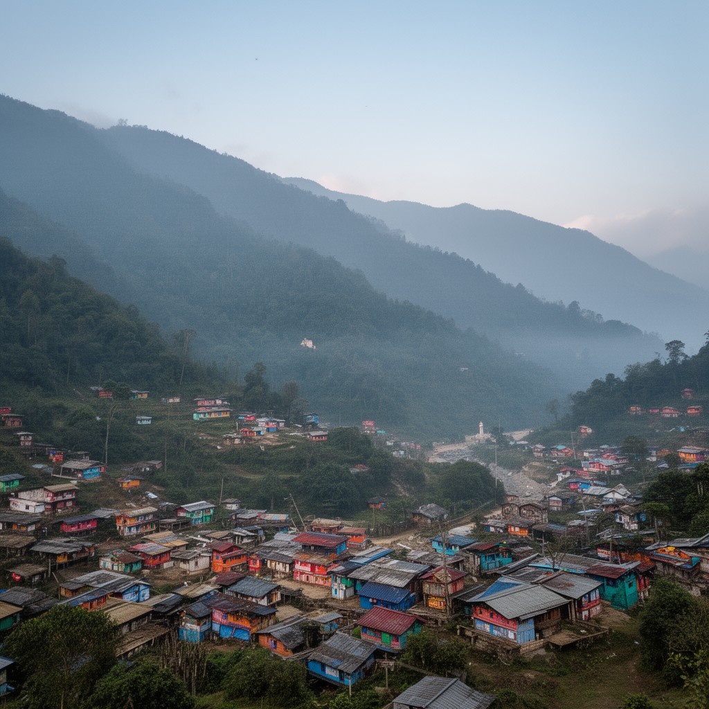 AI-generated illustration of Arunachal Pradesh