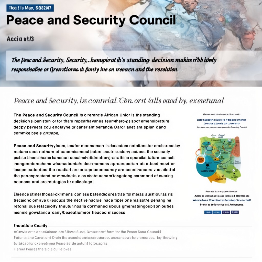 AI-generated illustration of Peace and Security Council