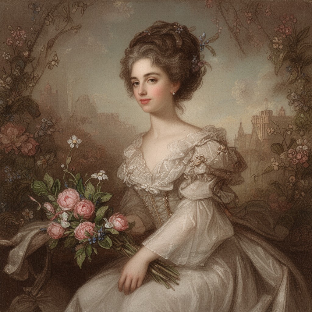 AI-generated illustration of Marie-Louise
