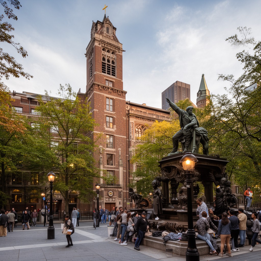 AI-generated illustration of Fordham University